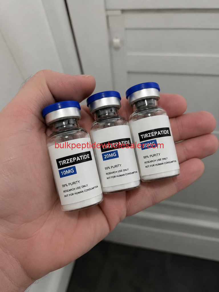 Tirzepatide peptide vials